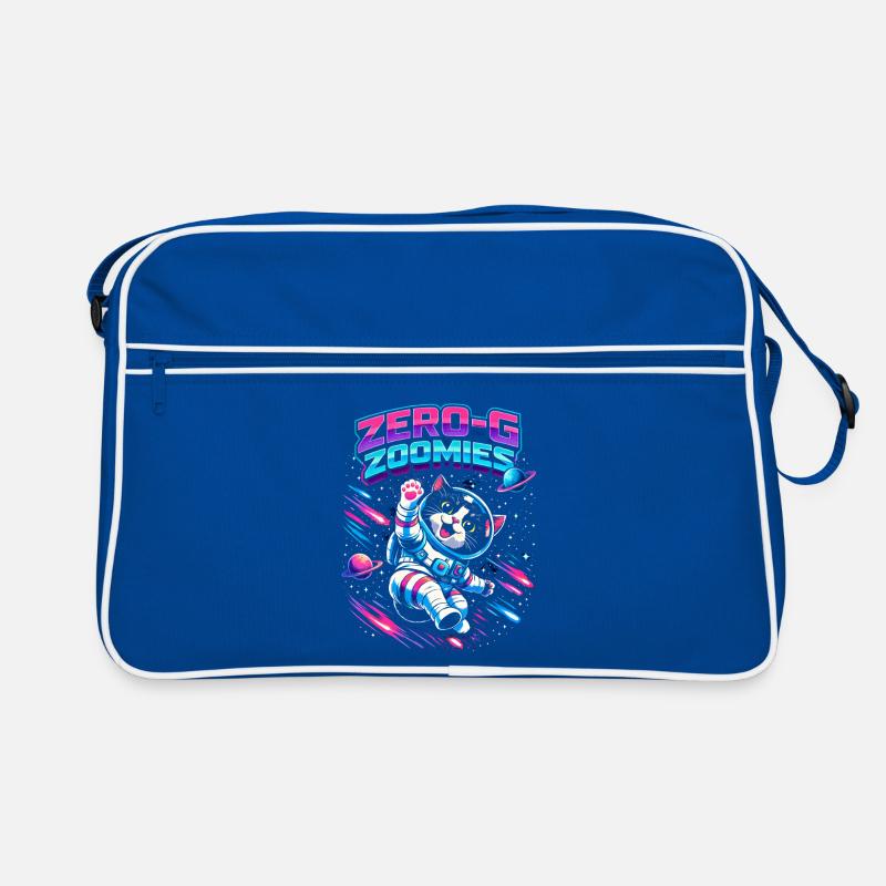 Null-G Zoomies | Astro Cat Space Humor Retro Bag