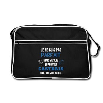 Supporter Rugby  Castrais Humour - Sac Retro - noir/blanc - Devant