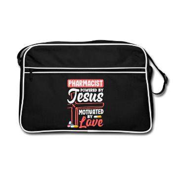 Pharmacien Jésus Pharmacien Christian - Sac Retro - noir/blanc - Devant