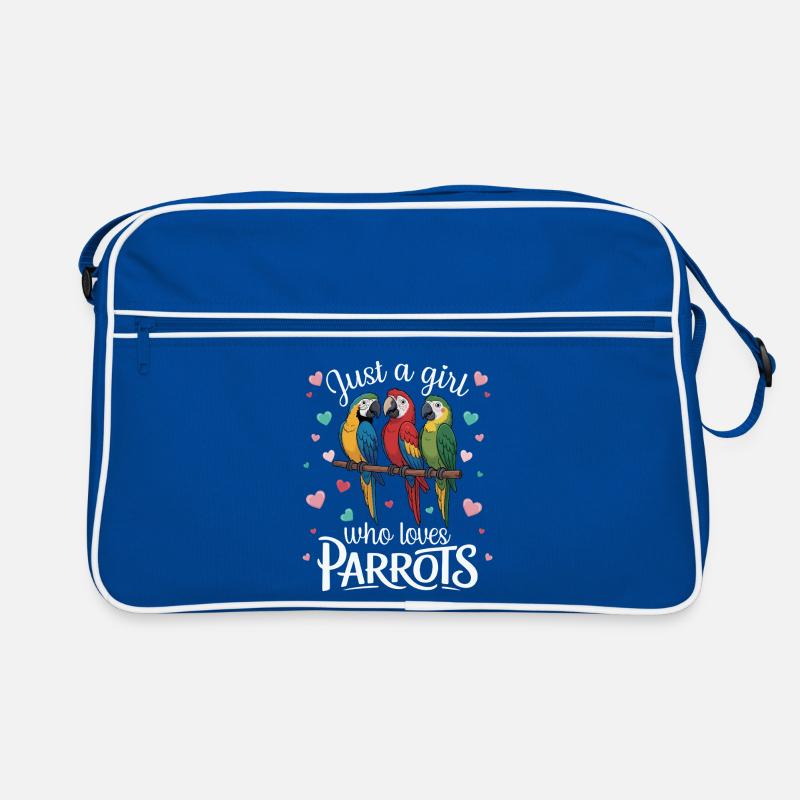 Three Parrots Macaws Parrot Lover Tropical Retro Bag