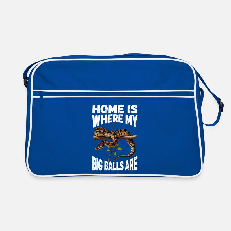 Königspython Schlangen Liebhaber Terrarium Python Retro Tasche