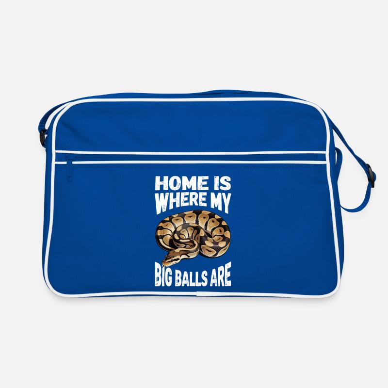 Königspython Schlangen Liebhaber Terrarium Python Retro Tasche