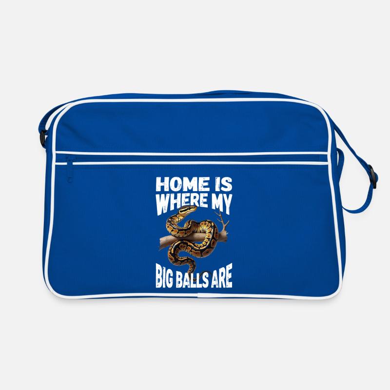 Königspython Schlangen Liebhaber Terrarium Python Retro Tasche