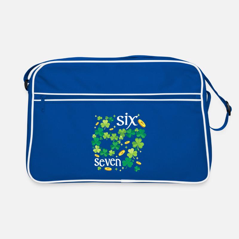 Irland Irisch Shamrock St. Patricks Day 6 7 Meme Retro Tasche