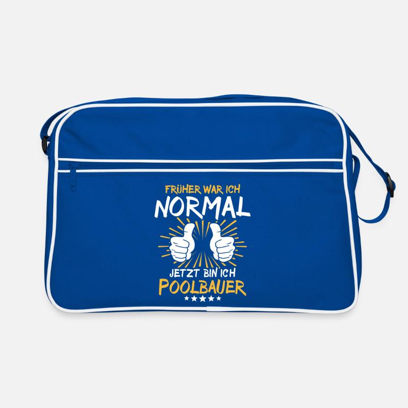 Pool Builder Saying Retro Bag