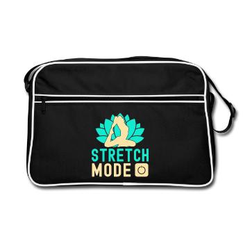 Mode étirement de yoga sur Funny Yoga - Sac Retro - noir/blanc - Devant