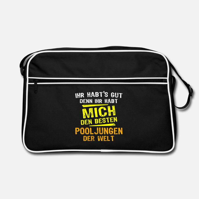 Pooljunge Geschenk Retro Tasche