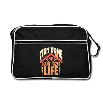 Tiny House - Retro Bag - black/white - Front