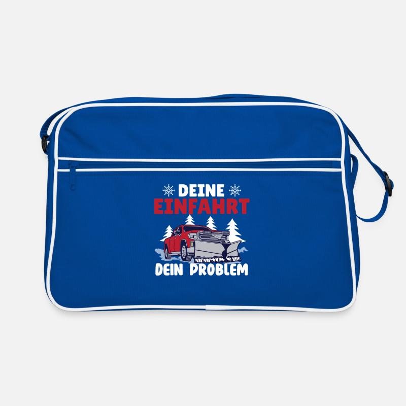 Snowplow Driver YOUR DRIVEWAY YOUR PROBLEM Retro Bag