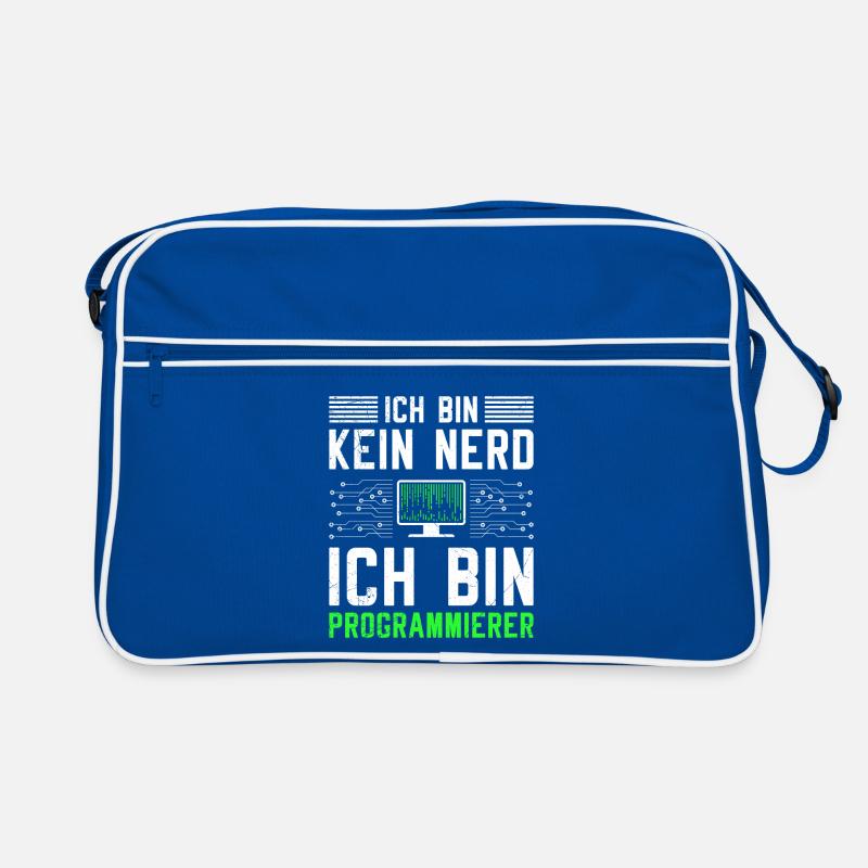 Computer ICH BIN KEIN NERD ICH BIN PROGRAMMIERER Retro Tasche