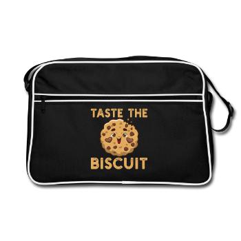Taste the Biscuit - Retro Bag - black/white - Front