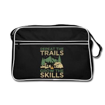 Chef scout Repeat The Trails Scout - Sac Retro - noir/blanc - Devant