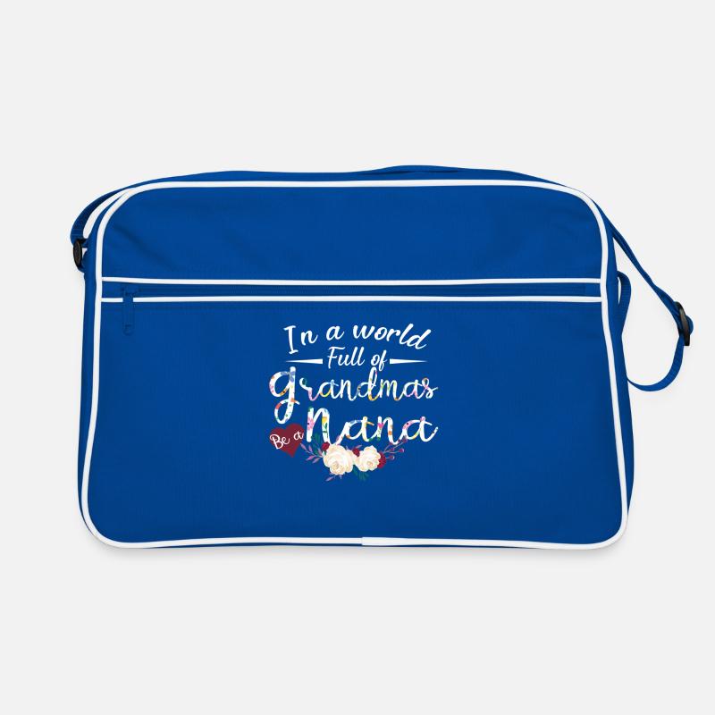 Nana-Blumenhemd Geschenk zum Muttertag der Großmutter Retro Tasche