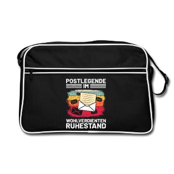 Postman POSTAL LEGEND IN WELL-DESERVED - Retro Bag - black/white - Front