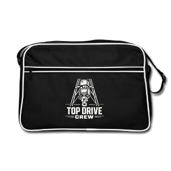 Offshore-bohrer-rig-bohrer Bohrboden Offshore - Retro Tasche - Schwarz/Weiß - Vorne
