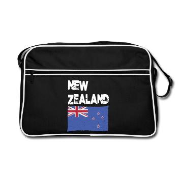Drapeau néo-zélandais de Nouvelle-Zélande de Nouvelle-Zélande - Sac Retro - noir/blanc - Devant