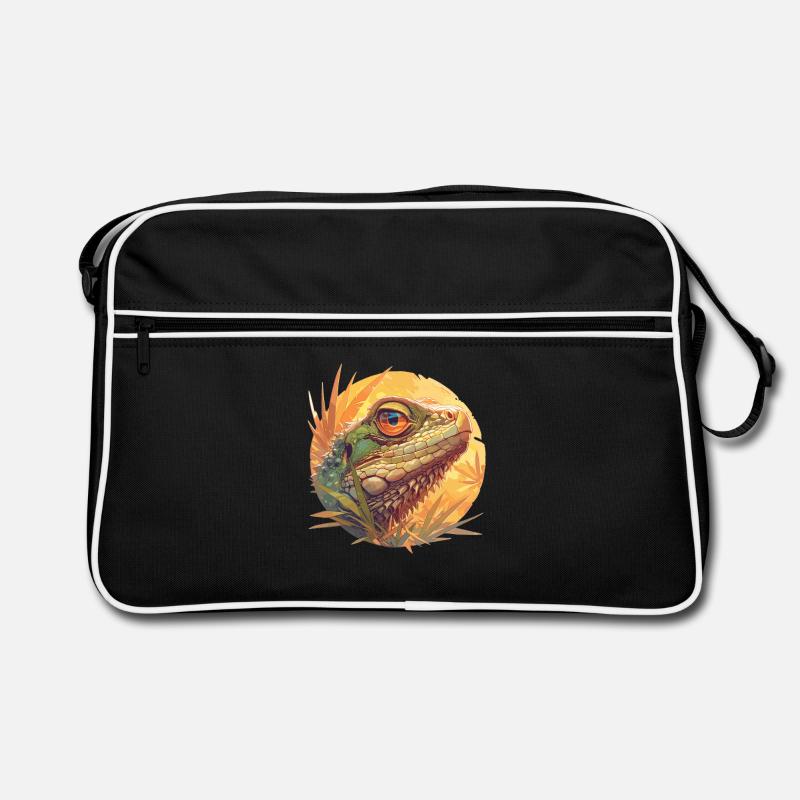 Eidechsen Eidechse Retro Tasche