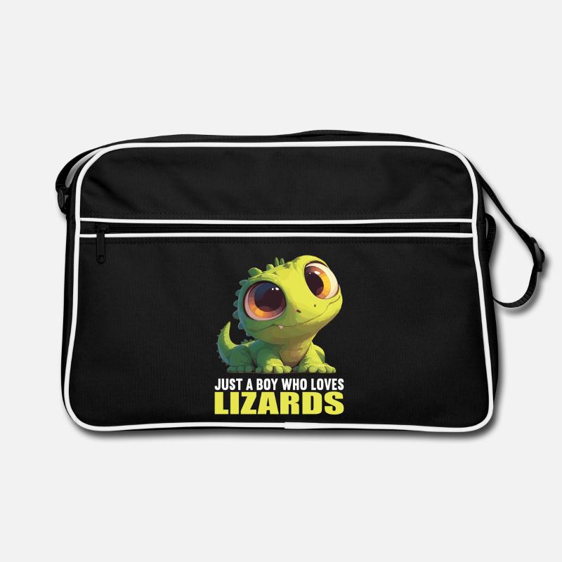 Eidechsen Eidechse Retro Tasche