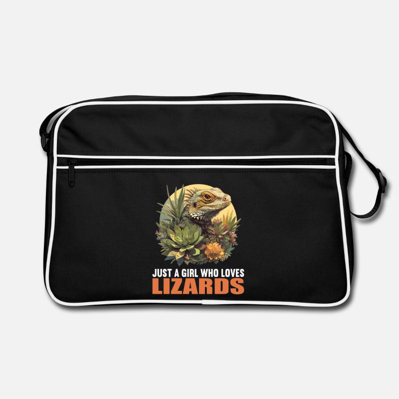 Eidechsen Eidechse Retro Tasche