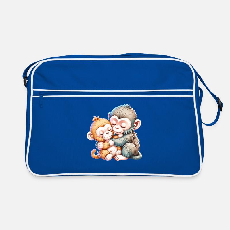 Hugging Monkey Duo Retro Bag
