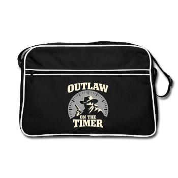 Shooter d’action cowboy. Shooter d’action cowboy - Sac Retro - noir/blanc - Devant