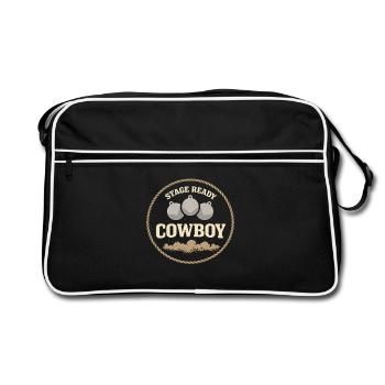 Shooter d’action cowboy. Shooter d’action cowboy - Sac Retro - noir/blanc - Devant