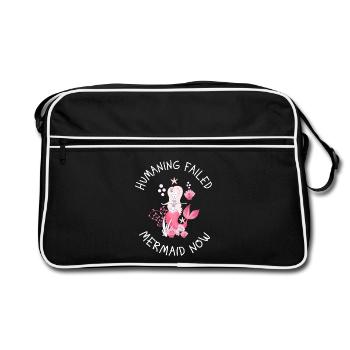 L’humanisation a échoué – Sirène qui dit maintenant - Sac Retro - noir/blanc - Devant