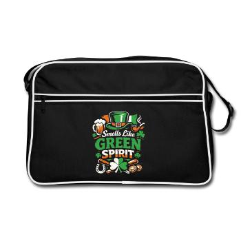 Smells like Green Spirit | St Patrick's Day - Sac Retro - noir/blanc - Devant