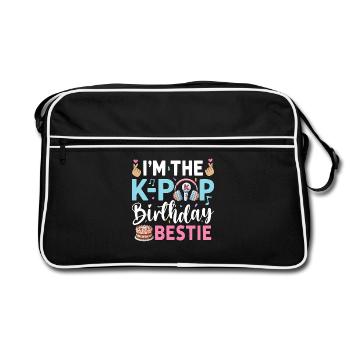 I'm The K-Pop Birthday Beast - Retro Bag - black/white - Front