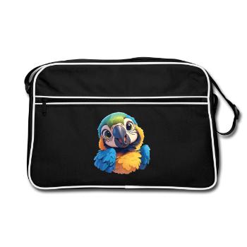 Macaw's Era - Retro Bag - black/white - Front