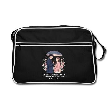 Drame coréen K-Drama Lover Kdrama - Sac Retro - noir/blanc - Devant