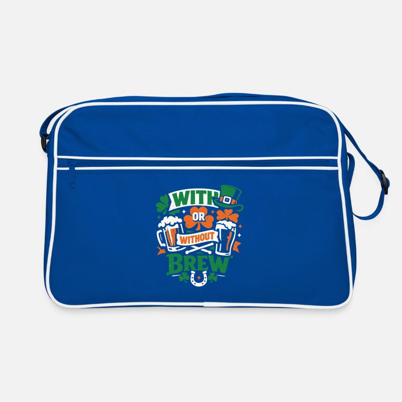 With or Without Brew | St Patrick's Day Retro Tasche