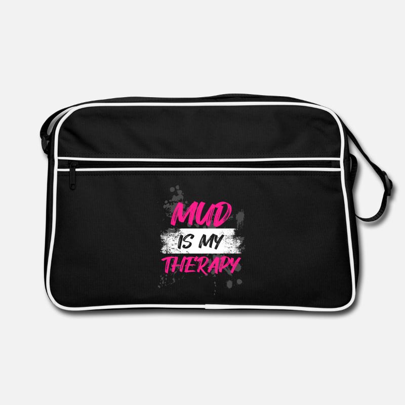 La boue, c’est ma thérapie Schlammlauf Mud Run Muddy Race Sac Retro