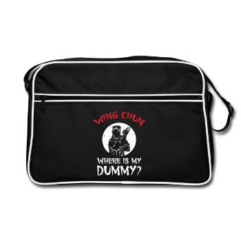 Leçon de formation des professeurs de Wing Chun Arts martiaux - Sac Retro - noir/blanc - Devant