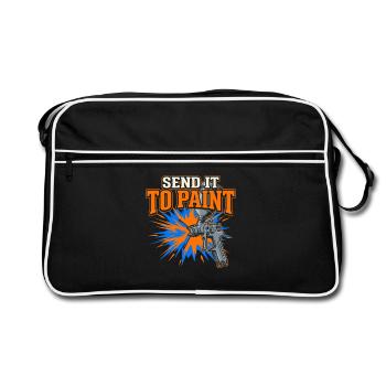 Car Body Workshop Car Body Technician - Retro Bag - black/white - Front