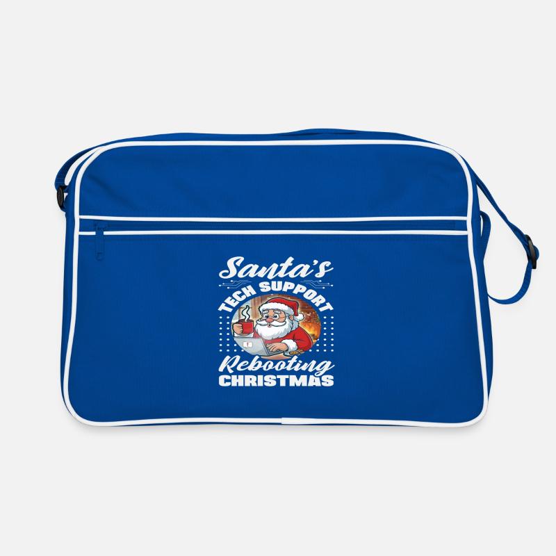 Santa Tech Support Christmas IT Retro Bag