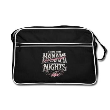 Cherry Blossom Sakura Cherry Blossom - Retro Bag - black/white - Front