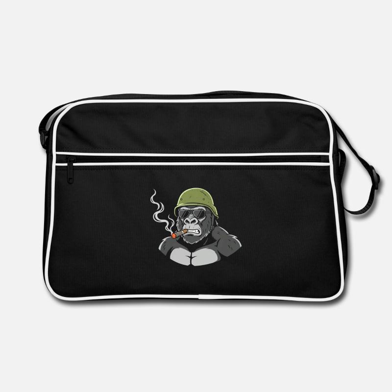 Gorilla Commando with Cigar Retro Bag