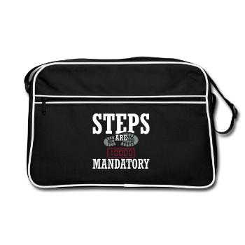 Pruning season with reduced calorie deficit - Retro Bag - black/white - Front