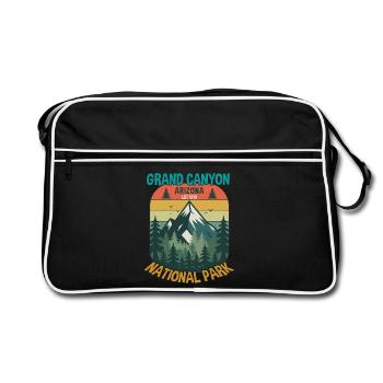 Grand Canyon Arizona Gründung 1919 Nationalpark Retro - Retro Tasche - Schwarz/Weiß - Vorne