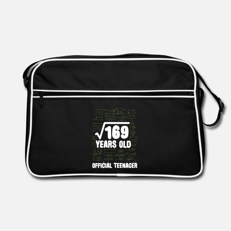 Math 13th Birthday Root 169 Teenager Retro Bag