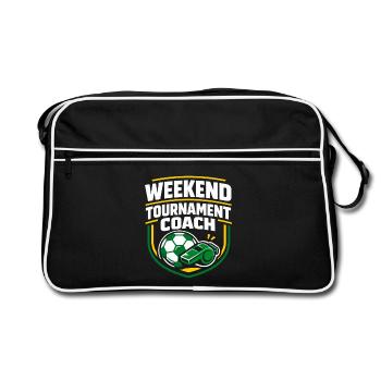 Fußballtraining Jugend-sport-trainer - Retro Tasche - Schwarz/Weiß - Vorne