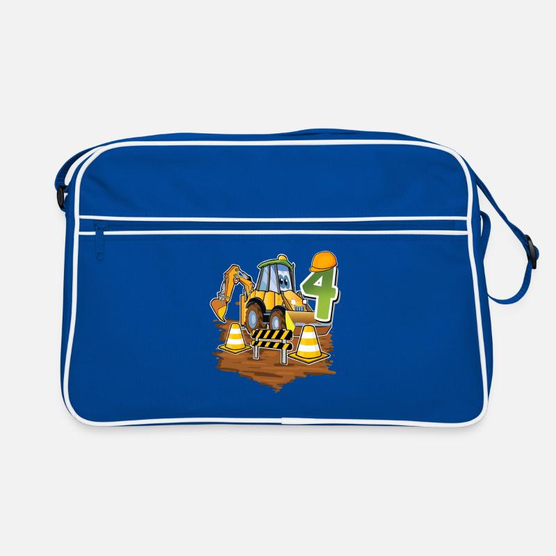 4e anniversaire des 4 excavateurs Sac Retro