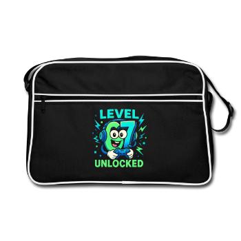 Level 67 débloqué six sept joueurs italiens de Brainrot - Sac Retro - noir/blanc - Devant