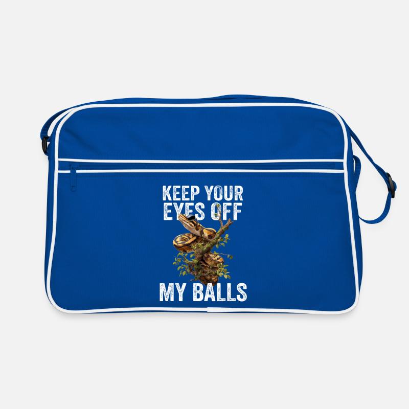 Königspython Schlangen Liebhaber Terrarium Python Retro Tasche