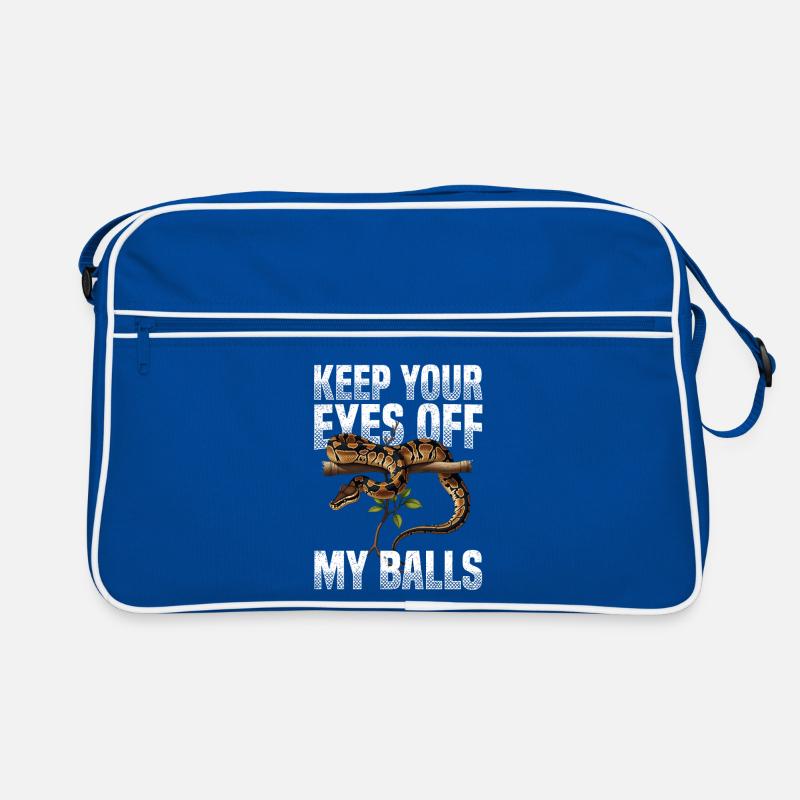 Königspython Schlangen Liebhaber Terrarium Python Retro Tasche