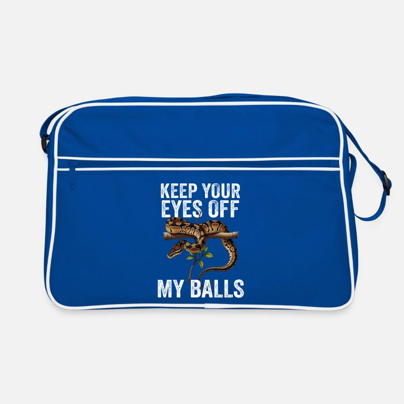 Königspython Schlangen Liebhaber Terrarium Python Retro Tasche