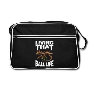 King Python Snakes Lover Terrarium Python - Retro Bag - black/white - Front
