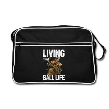 King Python Snakes Lover Terrarium Python - Retro Bag - black/white - Front