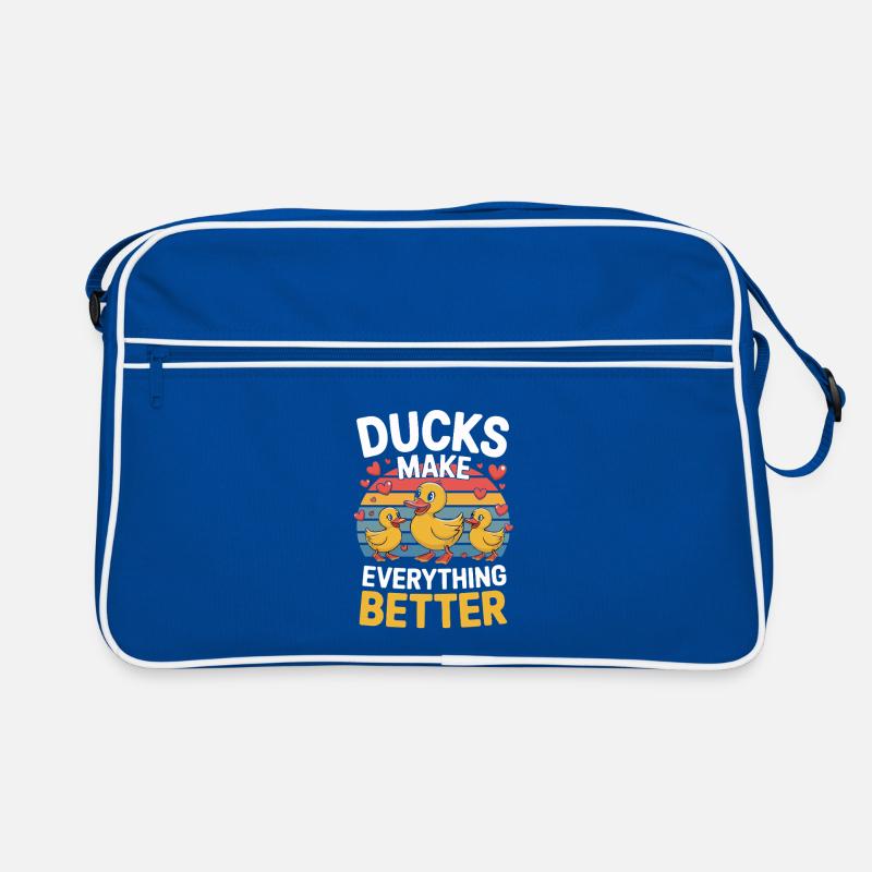  Ducks Make Everything Better Lustige Enten Retro Tasche